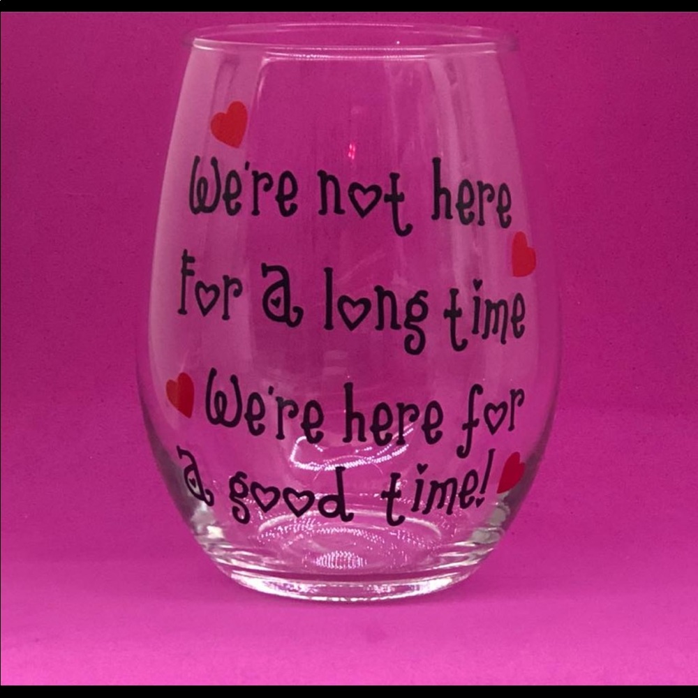 Good time wine glass